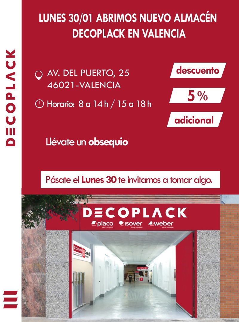 almacén Decoplack en Valencia