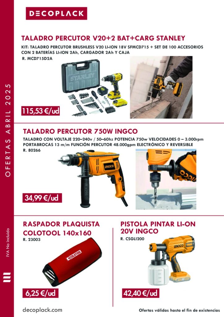 Ofertas de abril 2025